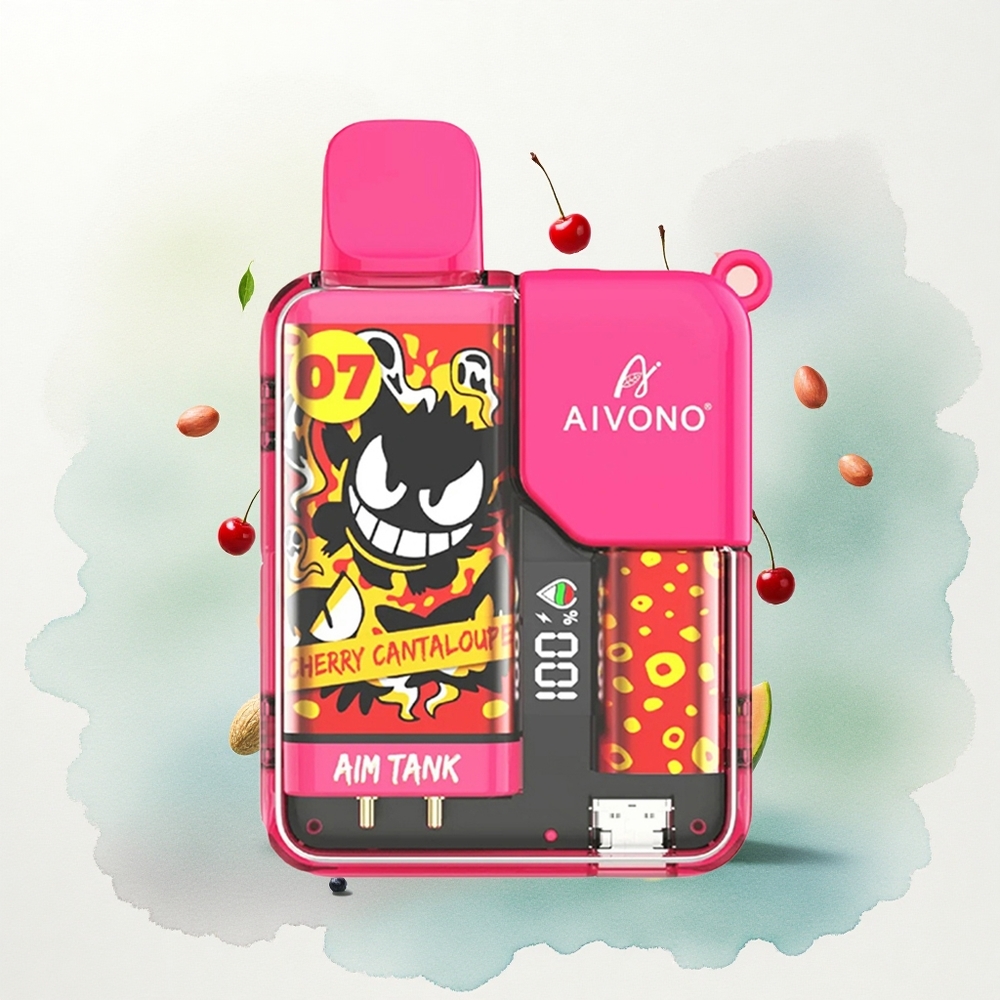 Aivono Aim Tank 9500 Kirsi Kantaloupi 650mAh 18ml Nikotiin