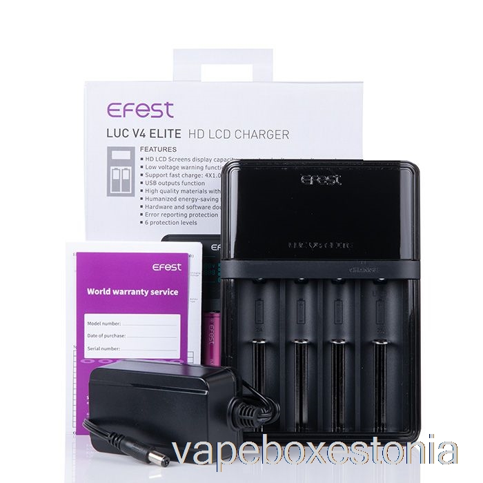 Vape Box Estonia Efest Luc V4 Elite Hd Lcd Laadija