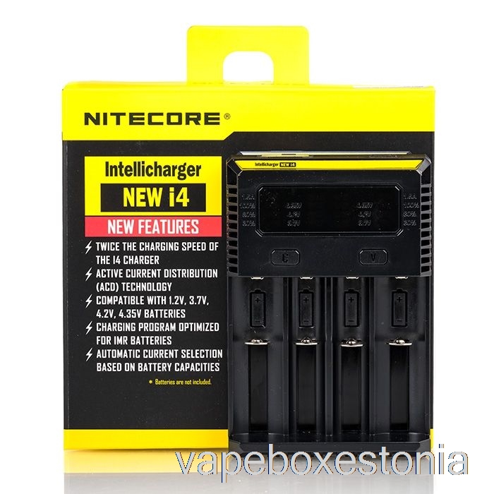 Vape Box Estonia Nitecore I4 Akulaadija V2 (4-lahtriline)