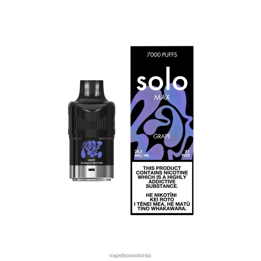 Disposable Vape Eesti - Solo MAX pod R22V478 viinamari