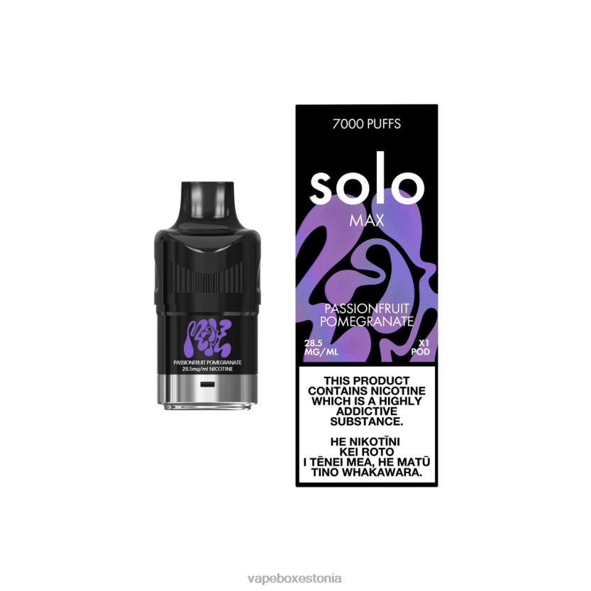 Vape Liquid - Solo MAX pod R22V489 kannatuspuu granaatõun