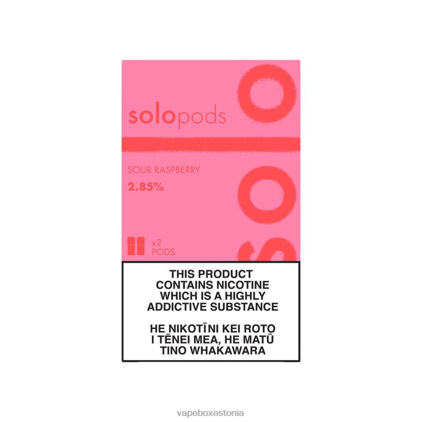 Vape Liquid - Solo asenduskarp 2-pakk R22V459 hapu vaarikas