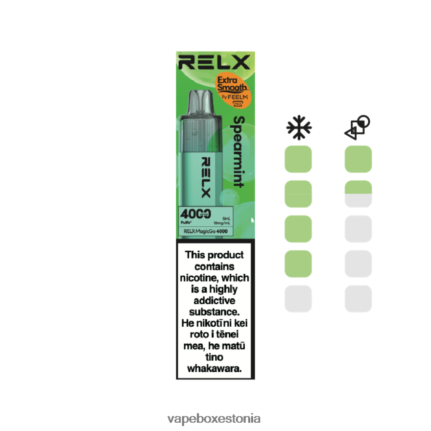 Disposable Vape Eesti - RELX MagicGo 4000 ühekordset vape piparmünt 08T0VF3