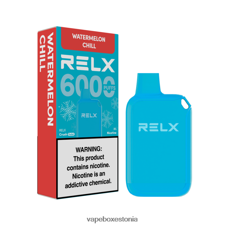 Disposable Vape Eesti - RELX Crush Pocket 6000 jäist arbuus chill 08T0VF24
