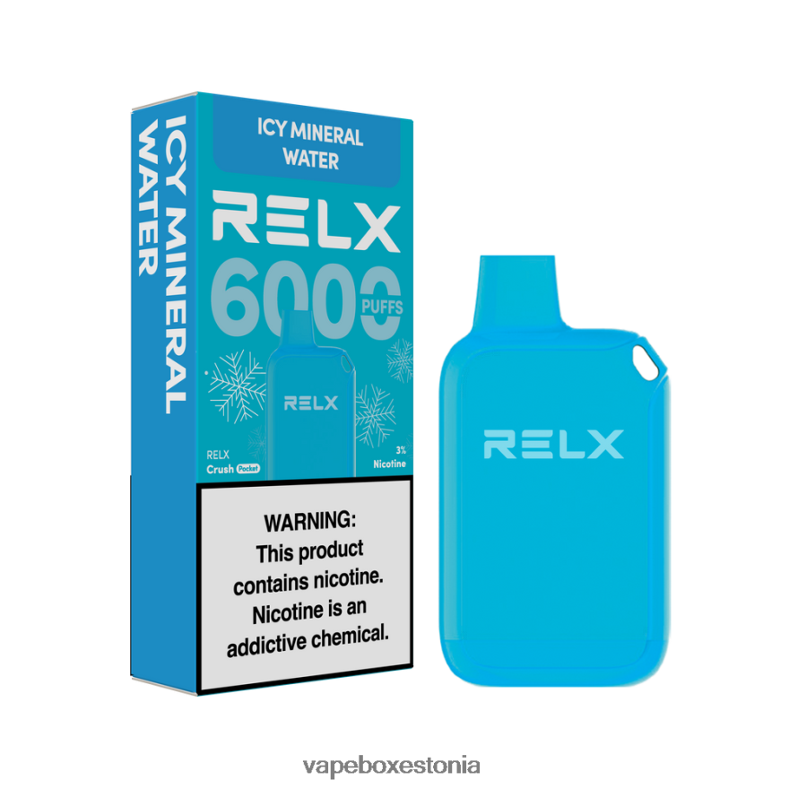 Vape Liquid - RELX Crush Pocket 6000 jäist jäine mineraalvesi 08T0VF23