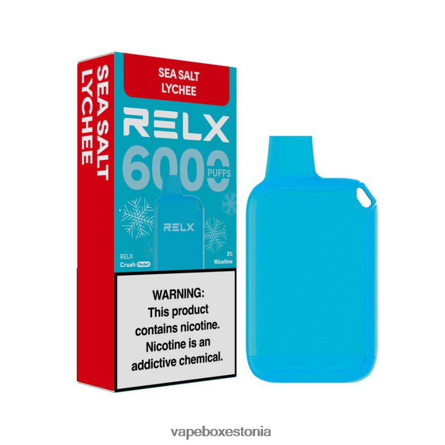 Vape Liquid - RELX Crush Pocket 6000 jäist meresoola litši 08T0VF14