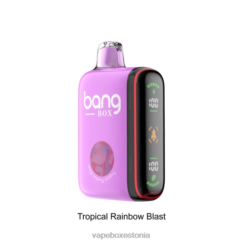 Disposable Vape Eesti - Bang Box 9000-18000 puhvi intelligentne võimsusnäidik 4R2L636 troopiline vikerkaareplahvatus