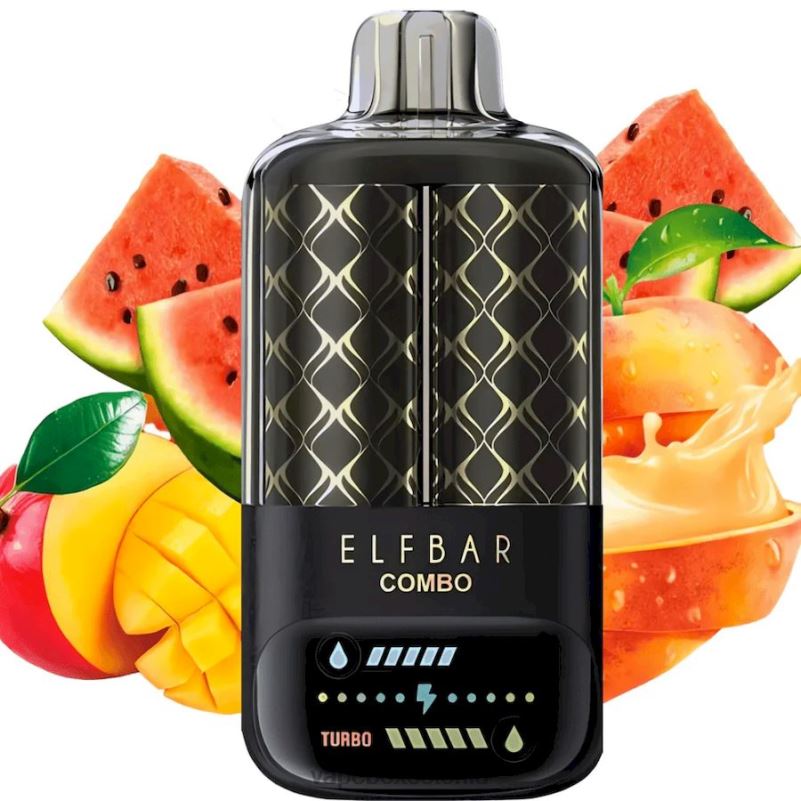 Disposable Vape Eesti - Elf Bar Combo 25 000 virsiku mango ja arbuus P4T0R6