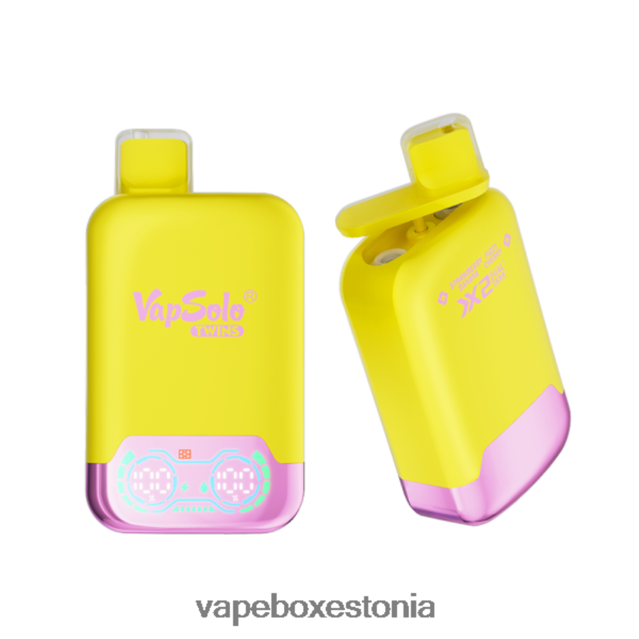 Disposable Vape Eesti - Vapsolo TWINS ühekordne vape maasika banaan ja kihisev kirss ZPF6T2144