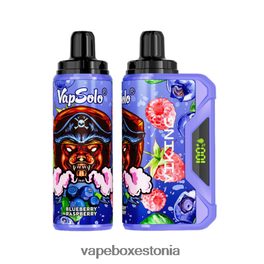 Disposable Vape Eesti - Vapsolo VIKING ühekordne vape mustikas vaarikas ZPF6T2150
