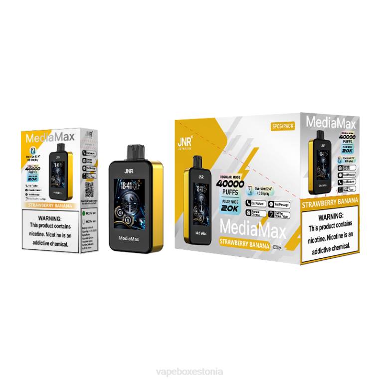 JNR MediaMax 40k pahvi 24X216 maasika banaan vape box estonia