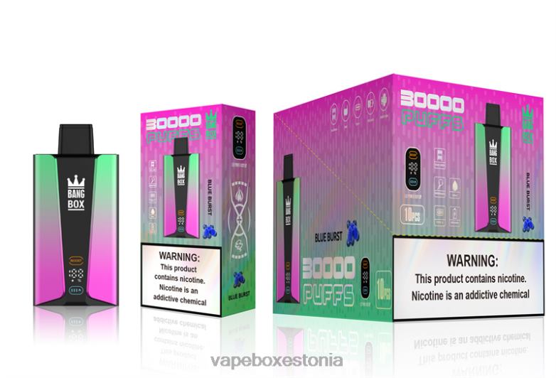 Vape Eesti - Bang Box 30 000 pahviga nutikas ekraan 4R2L682 sinine purse