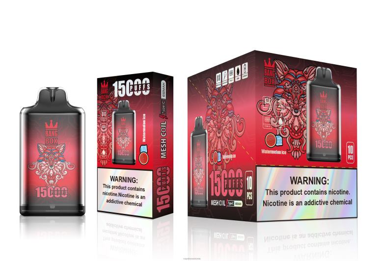 Vape Eesti - Bang Box s1-15000 pahvi 4R2L6106 arbuusi jää
