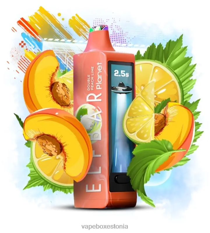 Vape Eesti - Elf Bar Planet 25 000 topelt virsiku laim P4T0R31