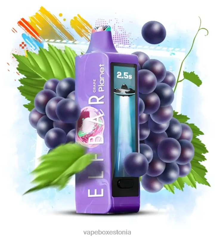 Vape Eesti - Elf Bar Planet 25 000 viinamari P4T0R13