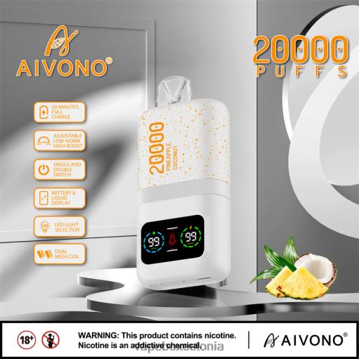 Vape Eesti - ananassi kookosjää Aivono AIM magic 20 000 BN28676