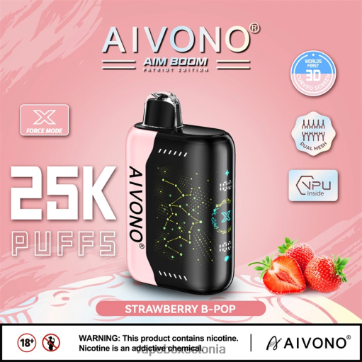 Vape Eesti - maasika b-pop Aivono AIM BOOM 25 000 BN286352