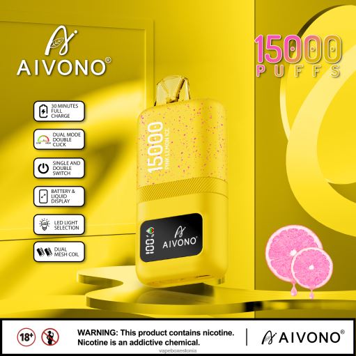 Vape Eesti - roosa sidrunijää Aivono AIM magic 15 000 BN28661