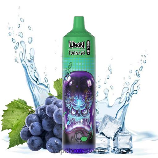 Vape Eesti - viinamarja jää UWIN CRYSTAL 35k ühekordne vape BN286382