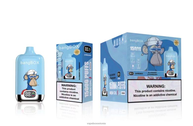Vape Liquid - Bang Box 15000 pahvi 4R2L638 mustikas maasikas