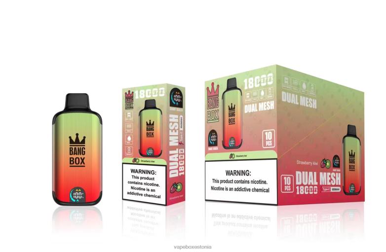 Vape Liquid - Bang Box 18000 pahvi 4R2L692 maasika kiivi