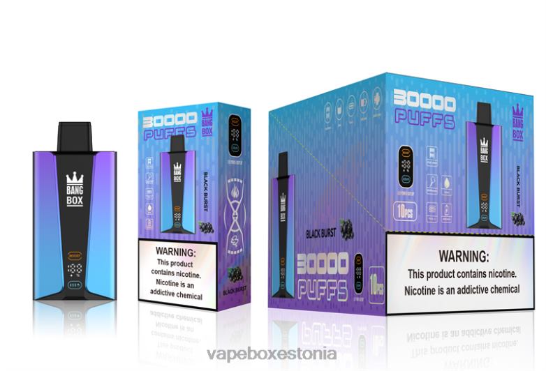 Vape Liquid - Bang Box 30 000 pahviga nutikas ekraan 4R2L677 must purse