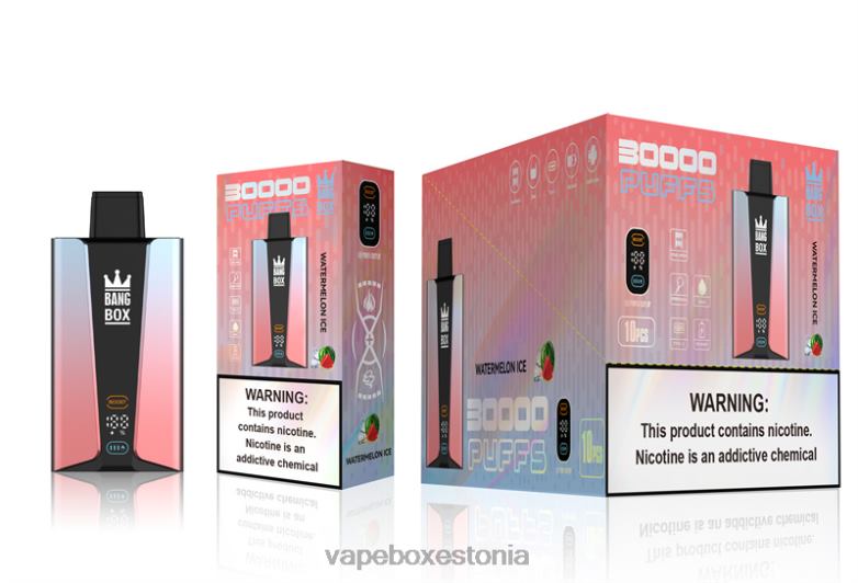 Vape Liquid - Bang Box 30 000 pahviga nutikas ekraan 4R2L686 arbuusi jää