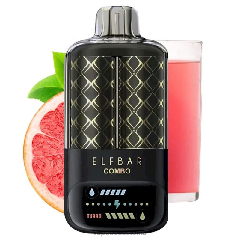 Vape Liquid - Elf Bar Combo 25 000 roosa limonaad ja greip P4T0R11
