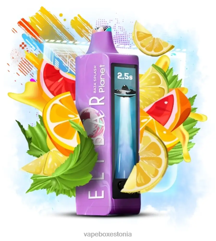 Vape Liquid - Elf Bar Planet 25 000 baja splash P4T0R26