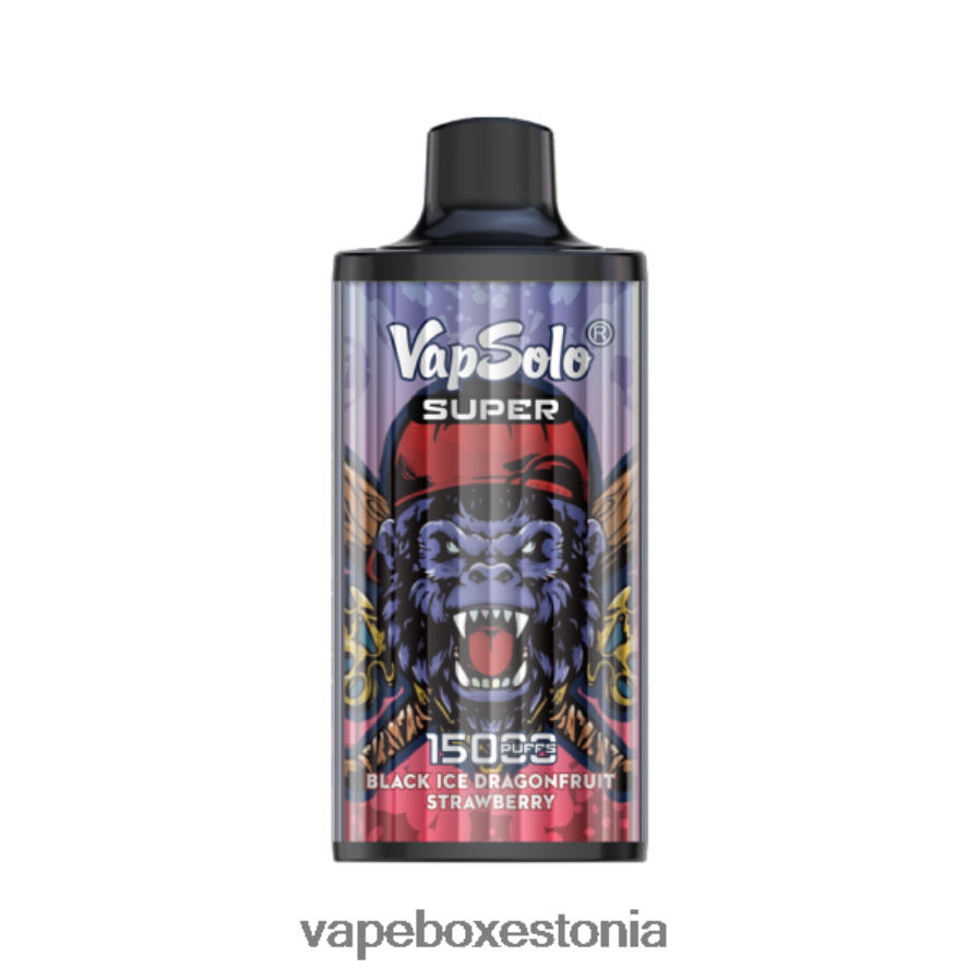 Vape Liquid - Vapsolo SUPER ühekordne vape must jää drangofruit maasikas ZPF6T2125