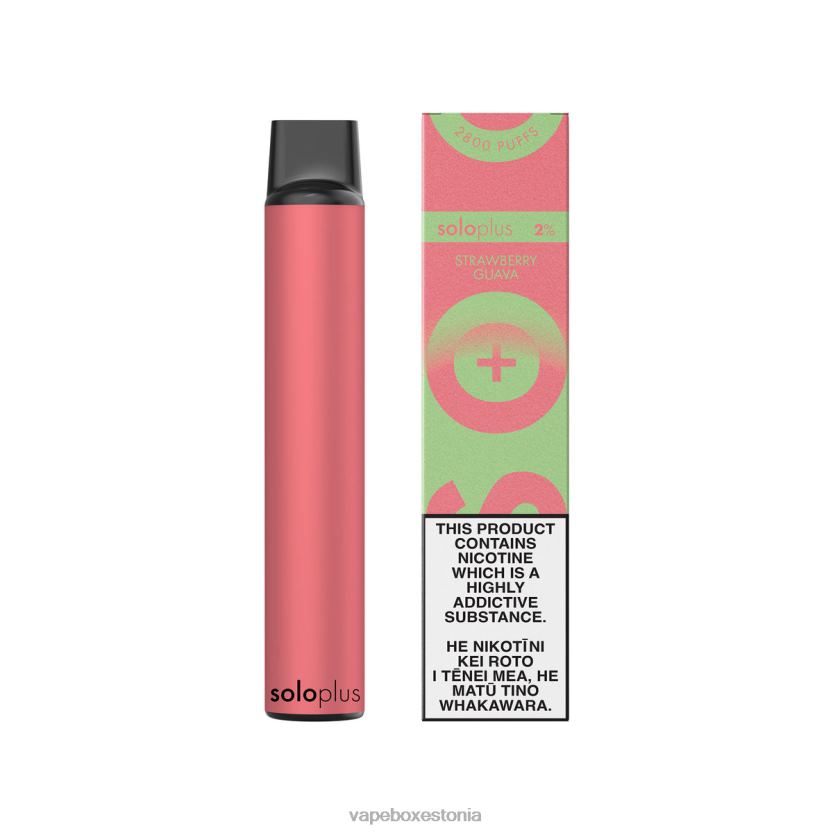Vape Eesti - Solo Plus ühekordne vape paradiisi kollektsioon R22V437 maasika guajaav