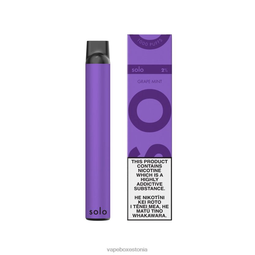 Vape Eesti - Solo ühekordne vape R22V47 viinamarja piparmünt