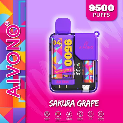 Disposable Vape Eesti - sakura viinamari Aivono AIM TANK 9500 BN28636