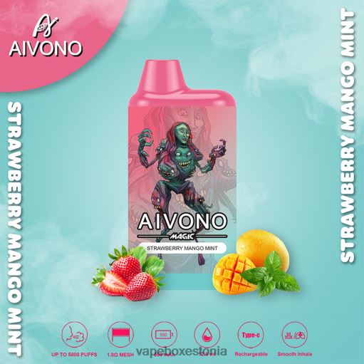 Vape Eesti - maasika mango piparmünt Aivono AIM MAGIC 5800 suukarbi sigaret BN28697