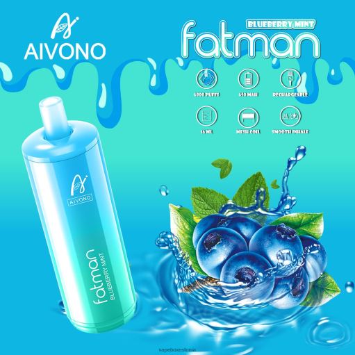 Vape Eesti - mustika piparmünt Aivono FATMAN 6800 BN28622