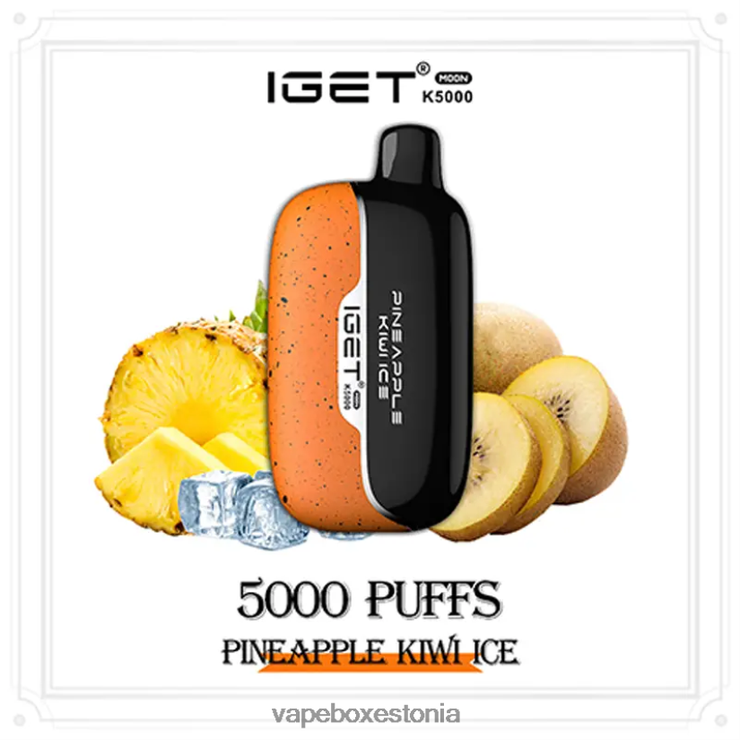 Vape Liquid - ananassi kiivi jää IGET Moon 5000 k J26P8014