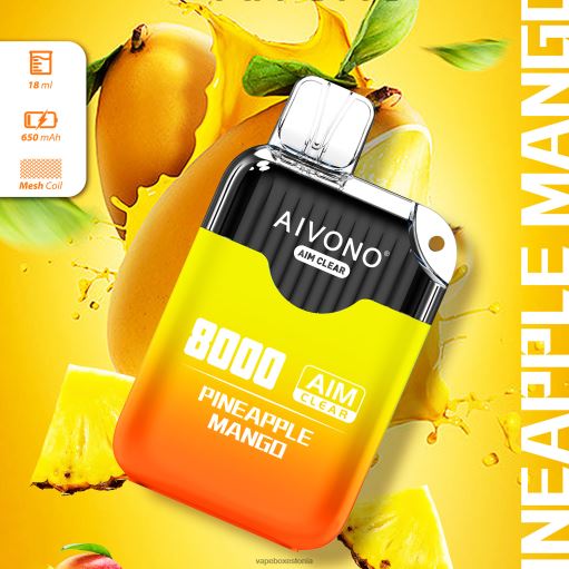 Vape Liquid - ananassi mango Aivono AIM CLEAR 8000 BN286209