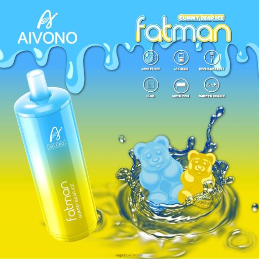 Vape Liquid - kummikaru jää Aivono FATMAN 6800 BN28632