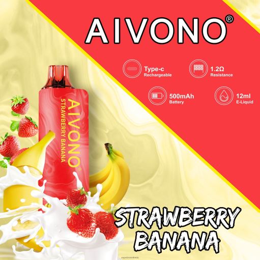 Vape Liquid - maasika banaan Aivono AIM GUN 7000 BN286107