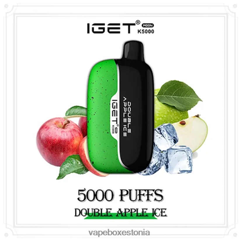 Vape Liquid - topelt õunajää IGET Moon 5000 k J26P8019