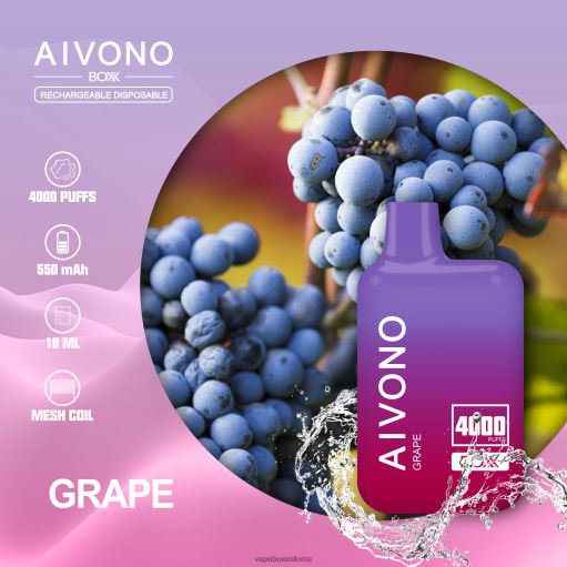 Disposable Vape Eesti - viinamari Aivono AIM BOXX 4000 BN286213