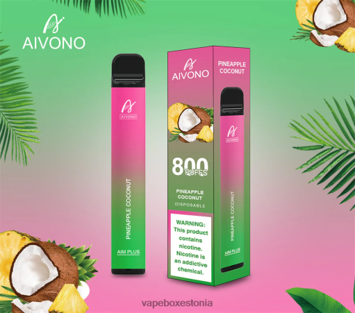 Vape Liquid - ananassi kookospähkel Aivono AIM PLUS 800 BN286200