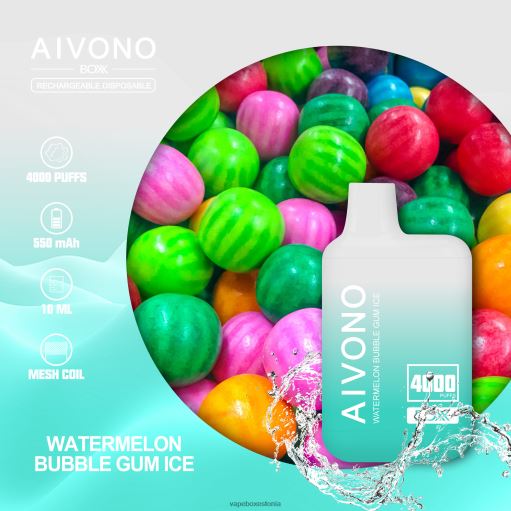 Vape Liquid - arbuusi närimiskummi jää Aivono AIM BOXX 4000 BN286227