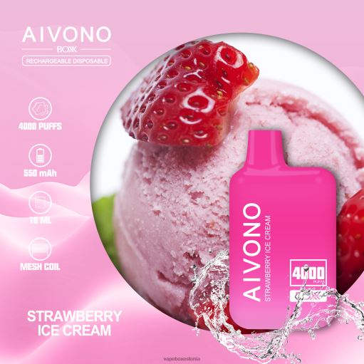 Vape Liquid - maasikajäätis Aivono AIM BOXX 4000 BN286221