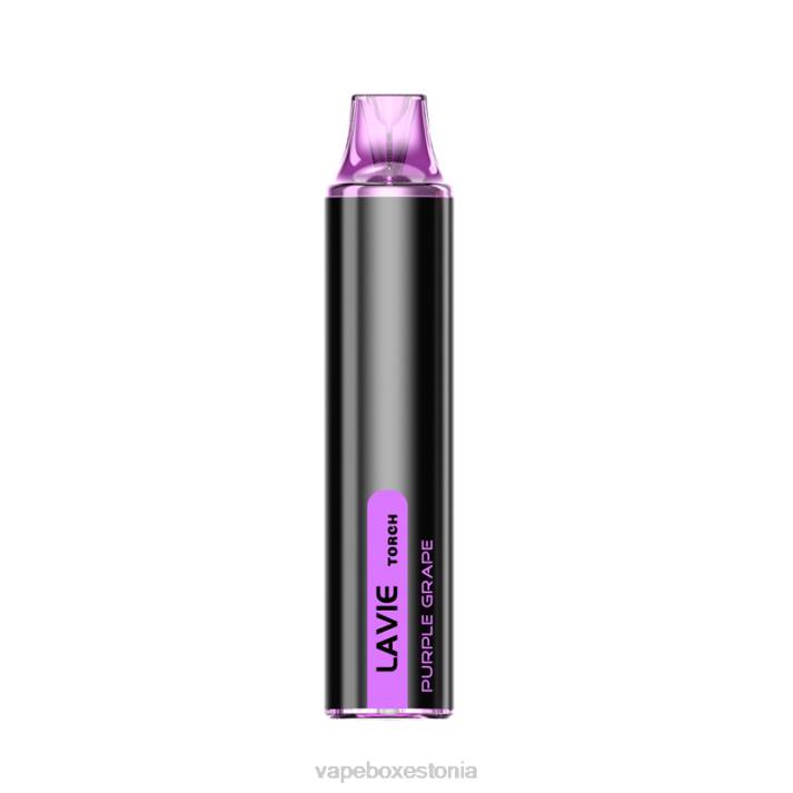 Disposable Vape Eesti - lilla viinamarja 82LZ135 LAVIE Torch 6000 pahvi