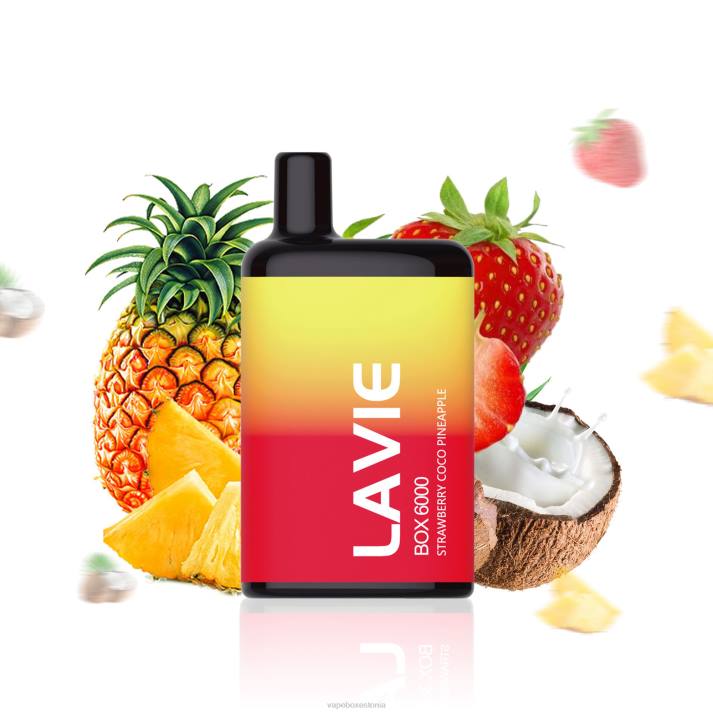 Vape Eesti - maasika kookos ananass 82LZ205 LAVIE BOX 6000 pahvi