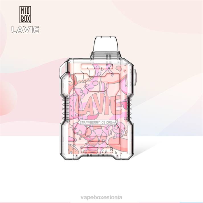 Vape Eesti - maasikajäätis 82LZ196 LAVIE NIO BOX 9000 pahvi