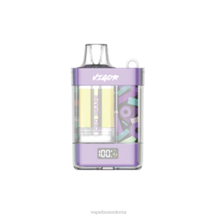 Vape Liquid - jäätunud viinamari 82LZ8 LAVIE VIGOR 15000 pahvi