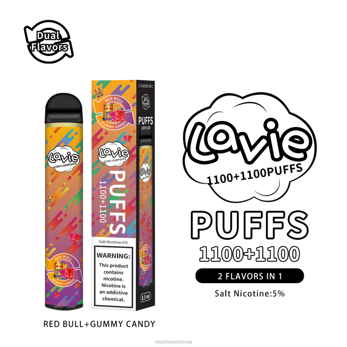 Vape Liquid - red bull/kummikommid 82LZ299 LAVIE BAR Switch 2200 pahvi