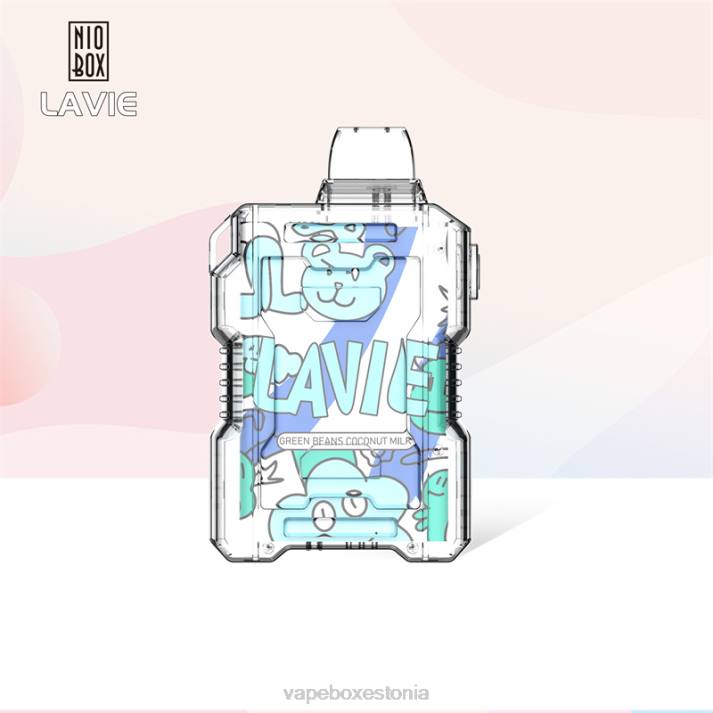 Vape Liquid - rohelised oad kookospiim 82LZ188 LAVIE NIO BOX 9000 pahvi